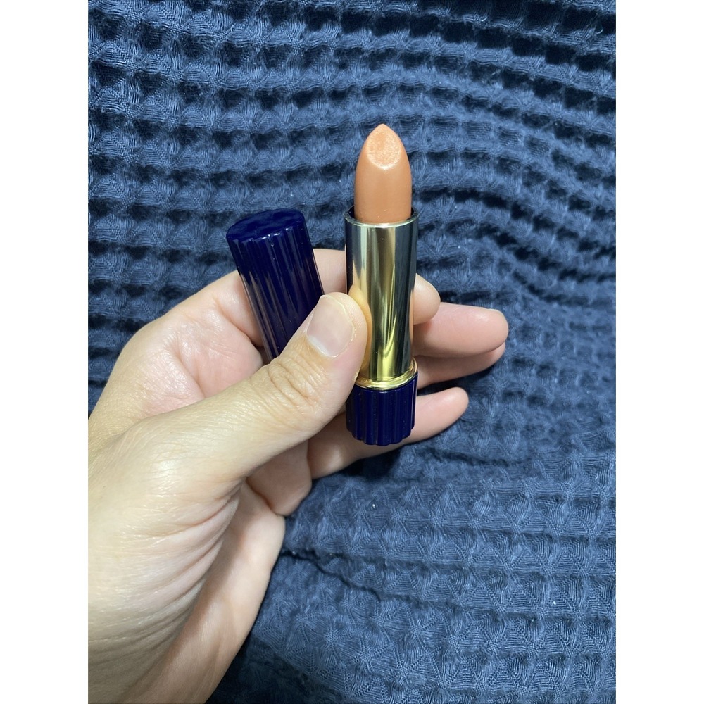 Vintage Blue Case Peach Blossom Lipstick Estee Lauder New